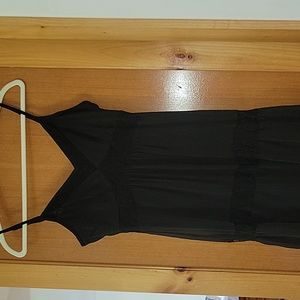 HeartSoul Black Tier Maxi Dress with Slip Sz s NWT